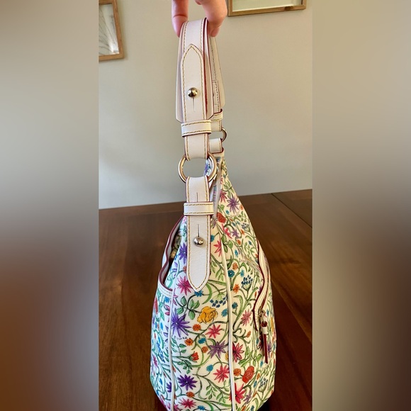 Dooney & Bourke Floral Rainbow Zipper Set, Tote & Convertible Crossbody, Y2K - Picture 6 of 17